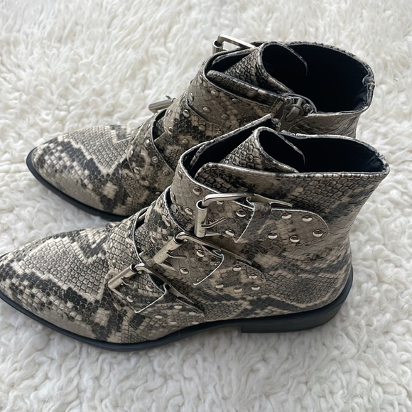 Steven Shoes. New Steven New York Harmon Triple Buckle Boot. - Picture 2 of 10